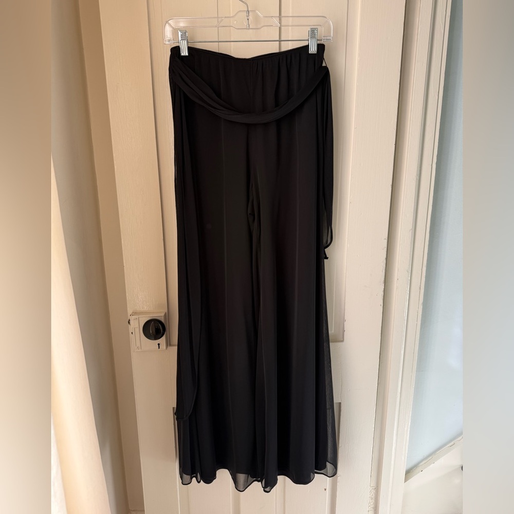 Alex Evenings Black Wide Leg Pants